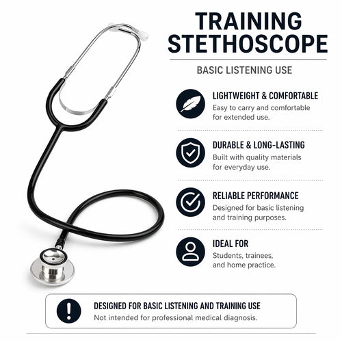 Basic Black Medical Stethoscope