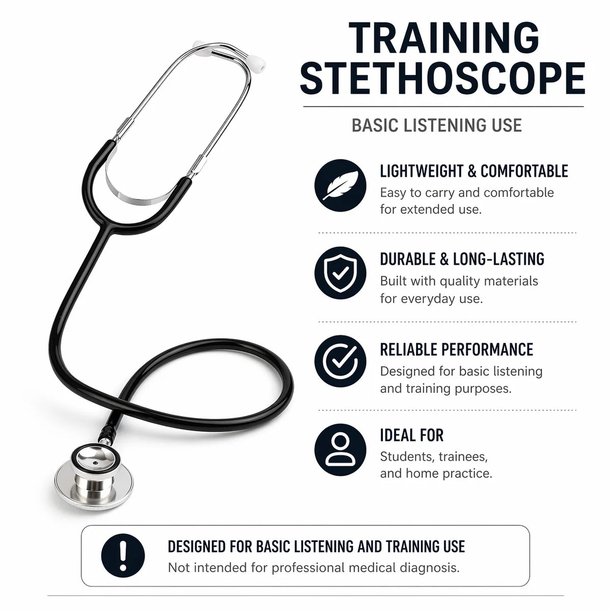 Deluxe Pink  Medical Stethoscope