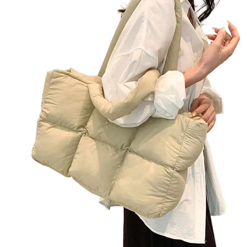 Khaki Tote Handbag