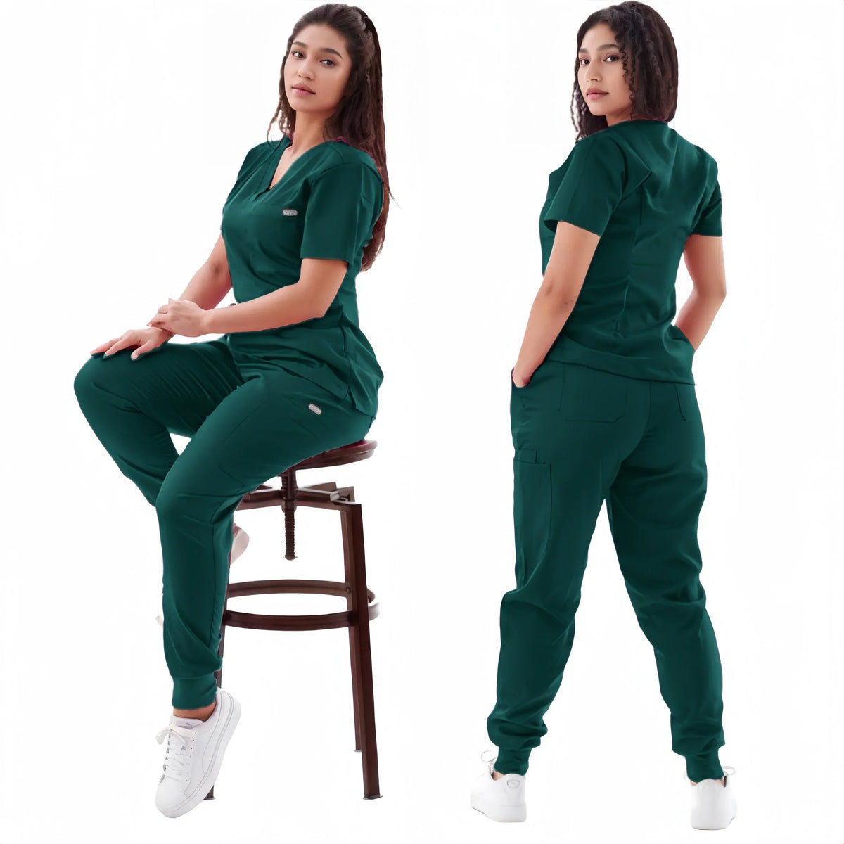 Dark Green  Jogger Scrubs